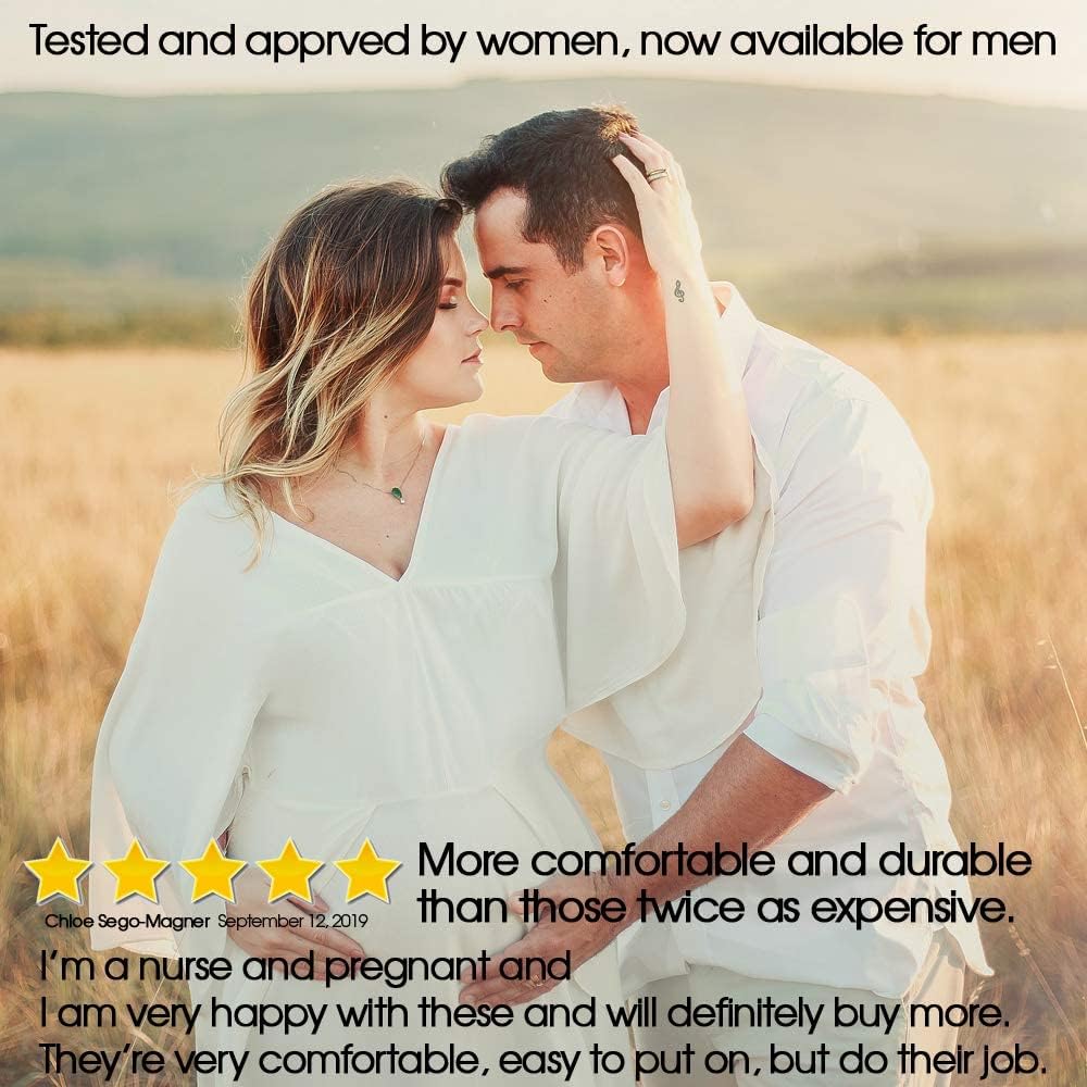 SocksLane Cotton Compression Socks for Women & Men. 15-20 mmHg Support Knee-High Charcoal Gray X/L - Image 4