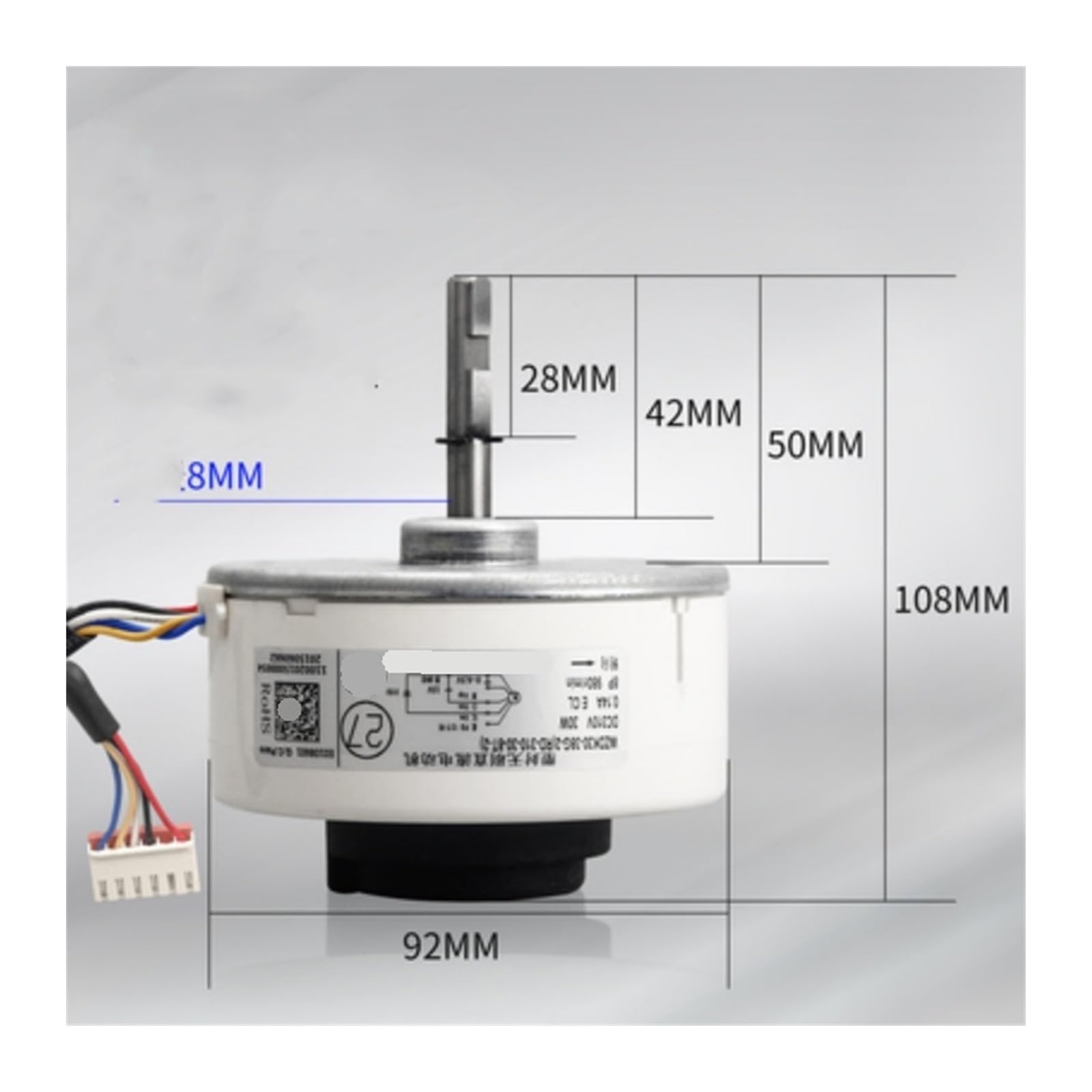 DC310V 30W 0,14A 980R/Min Inverter WZDK30-38G-2 Inverter Klimaanlage DC Bürstenloser Interner Motor Kühlventilatormotor