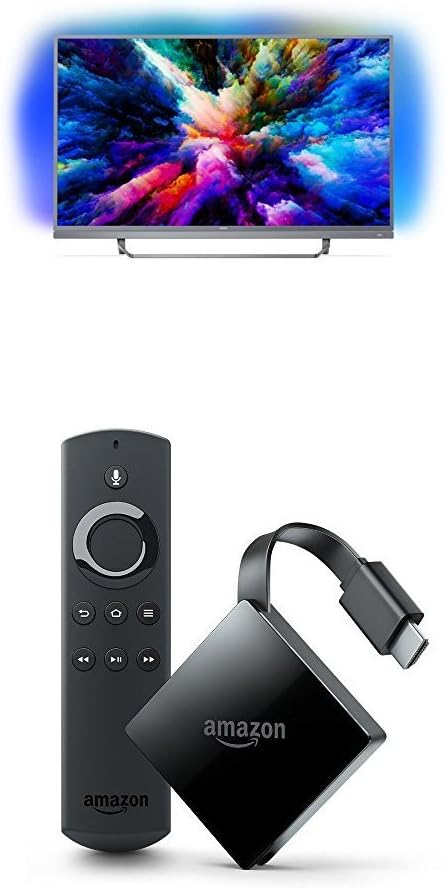 Philips 55PUS7503/12 55-Inch 4K Ultra HD Android Smart TV with 3-sided Ambilight and Fire TV with 4K Ultra HD and Alexa Voice Remote