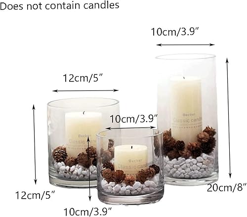 Miniatura 2 de Portavelas de cristal de estilo europeo para adornos de velas de pilar exquisito juego de portavelas de boda