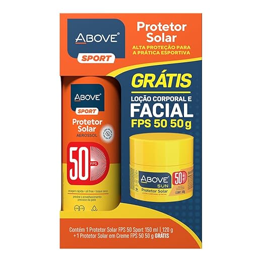 Above Kit Protetor Solar Sport Fps50 150Ml+ Protetor Solar Creme Fps50 50G