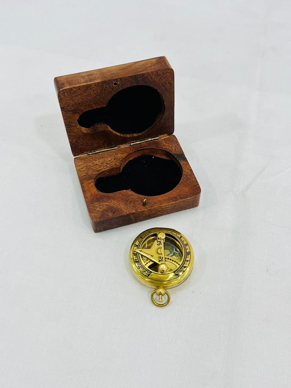 Nautico antico bussola replica Pocket Brasspocket orologio bussola ottone antico