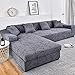 uyeoco Fundas Sofas 3/2/4/1 Plazas Ajustables universales Fundas Sofa Elasticas,Funda de Sofa Chaise Longue,Moderna Cubre Sofa,La Funda para Sofa Jacquard de Poliéster