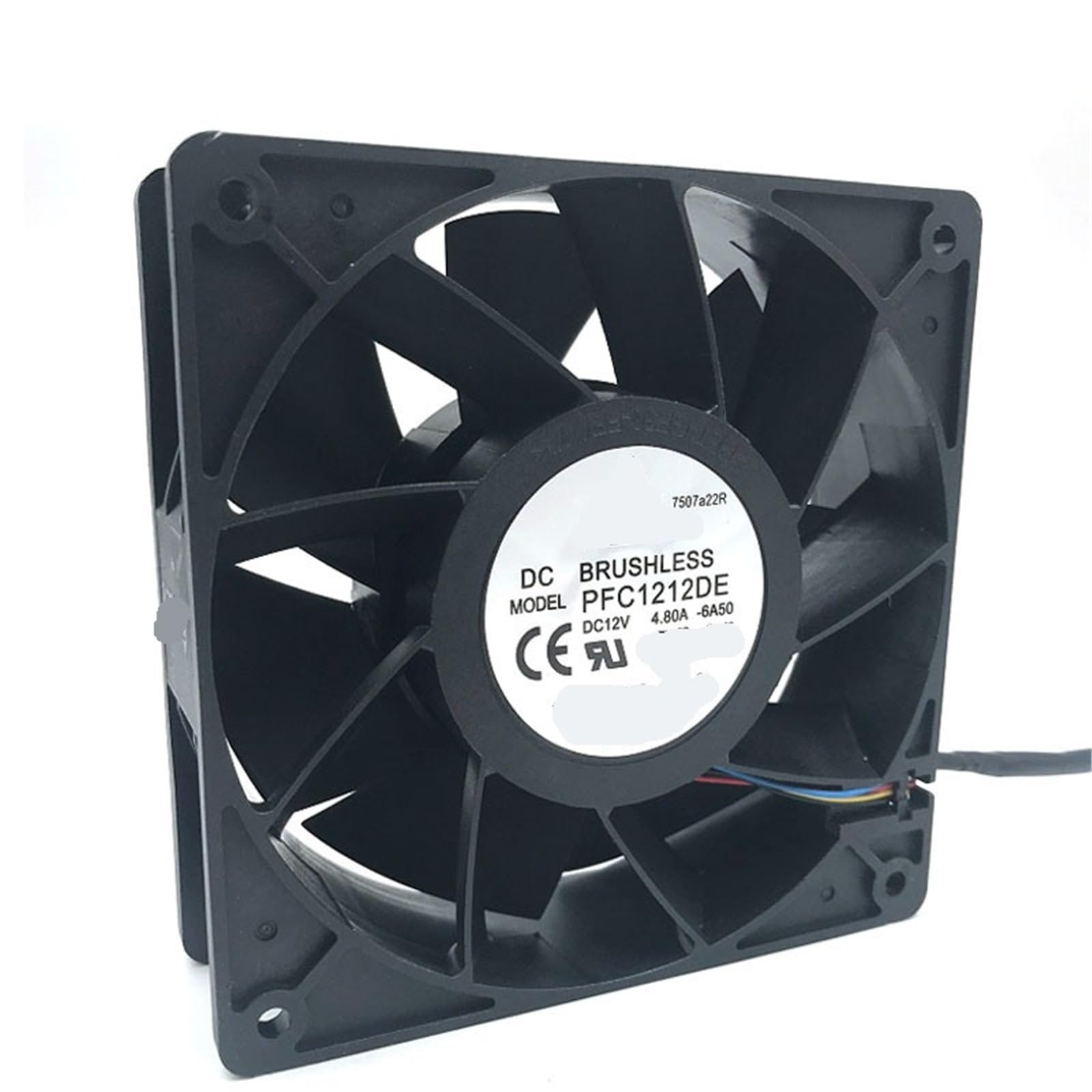 PEQYUACTE 120mm Fan PFC1212DE Miner Powerful Cooling Fan 120 * 120 * 38mm 12V PWM 4-pin 250CFM 7000RPM 66.5DBA