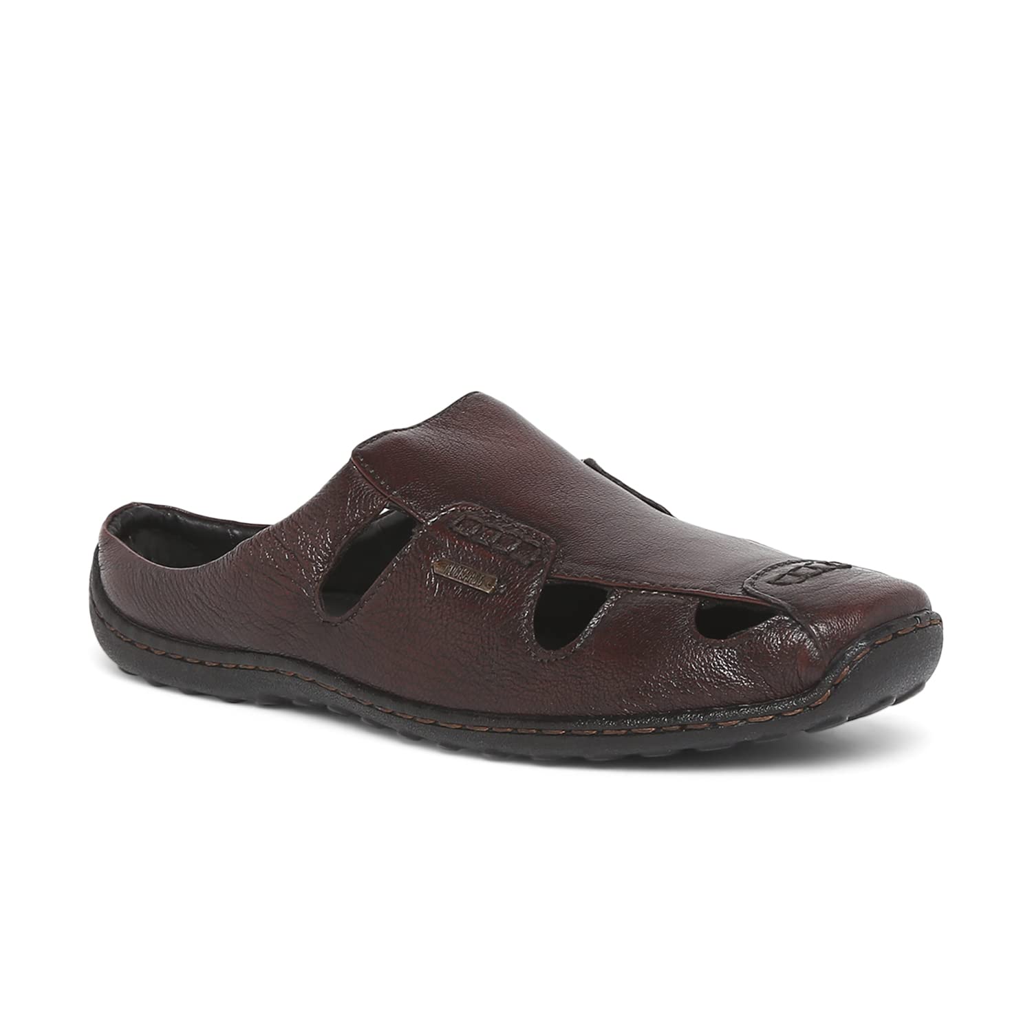 Buckaroo BUNATO FullGrain Natural Leather Brown Casual Chappal For Mens: Size UK 8 (B0BVM7GMR5) Amazon Price History, Amazon Price Tracker