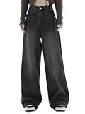 Baggy Jeans for Women&comma; Wide Leg Jeans Plus Size Boyfriends Denim Pants&comma; Y2K Vintage Style