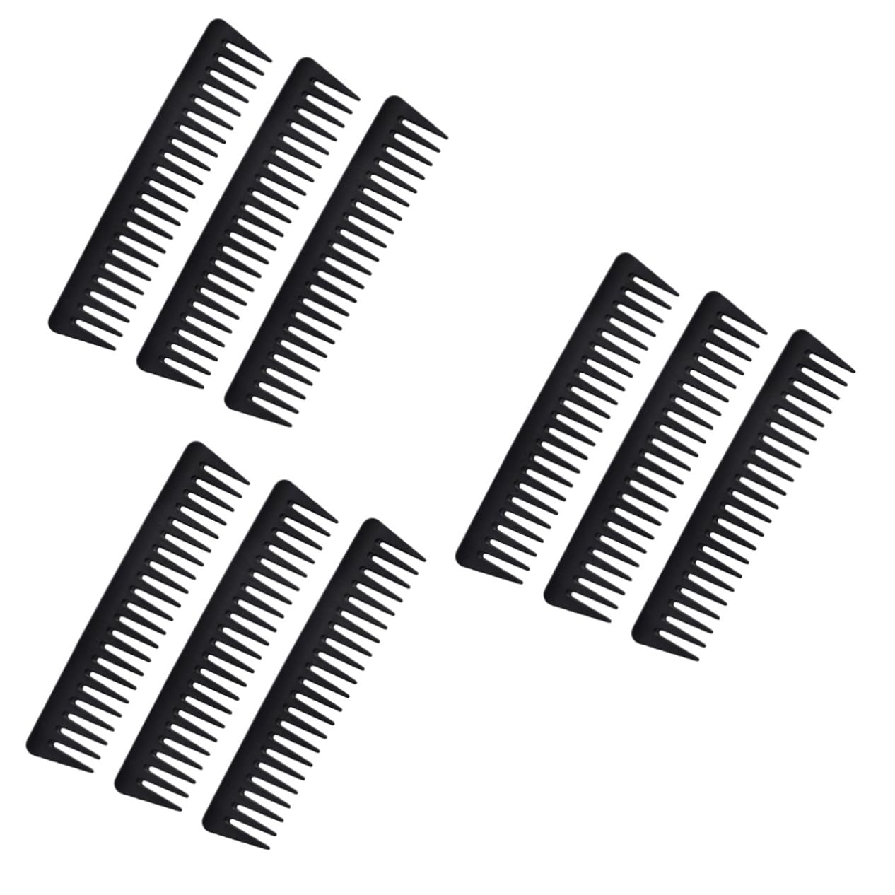 Healeved 9piezas Peine De Peluquería Vintage De Dientes Para Estilo De Cabello Masculino Peine Antiestático y Resistente Para Secado y Desenredado De Cabello Mojado o Seco