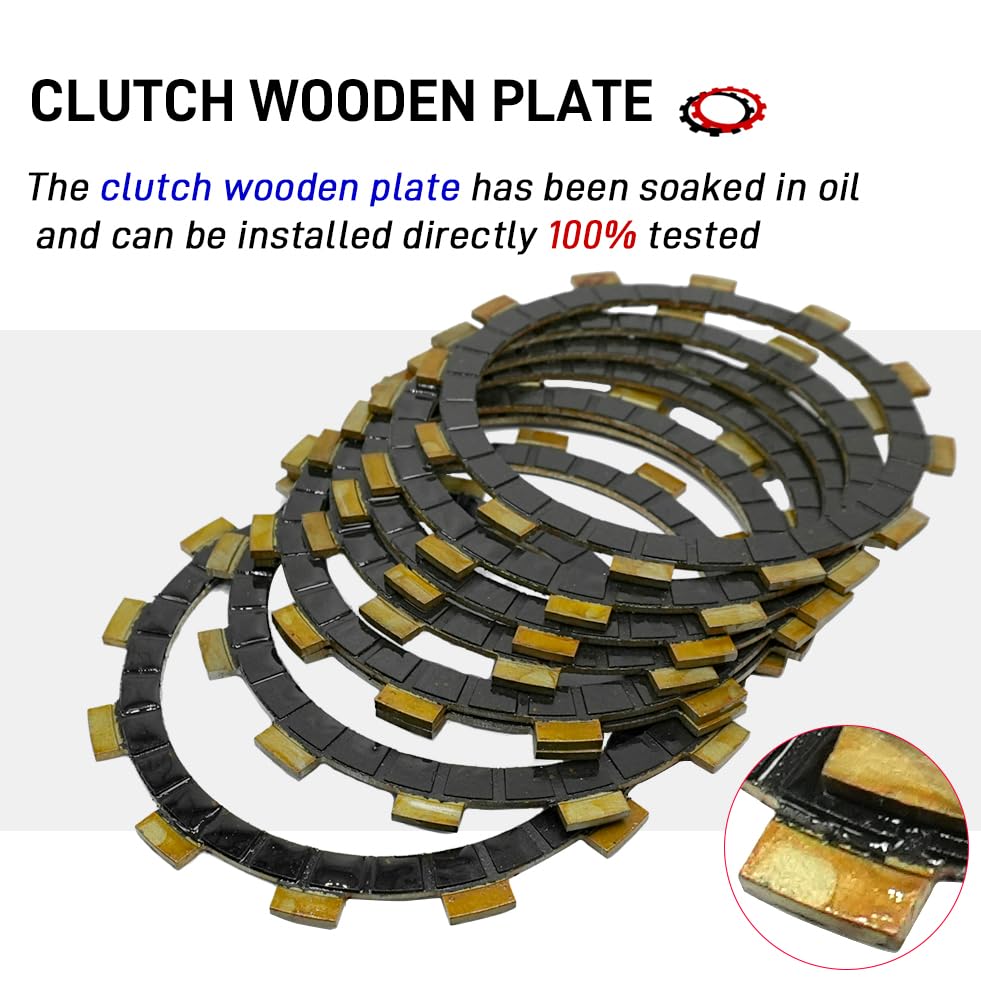 Image of Clutch Kit & Friction Steel Plates Cover Gasket Compatible with Yamaha YZ125 YZ 125 1994 1995 1996 1997-2004
