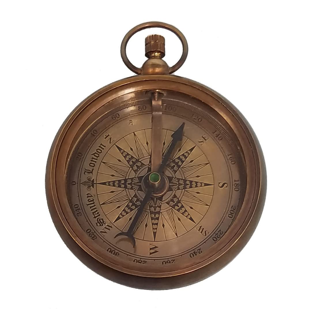 Engraved Baptism Compass Gift | Confirmation Compass Personalized | Engraved Religious Gifts of Faith for Catholic or Christian Men, Teen Boy, Boys, Son, Grandson (FBA - Psalm 32:8)