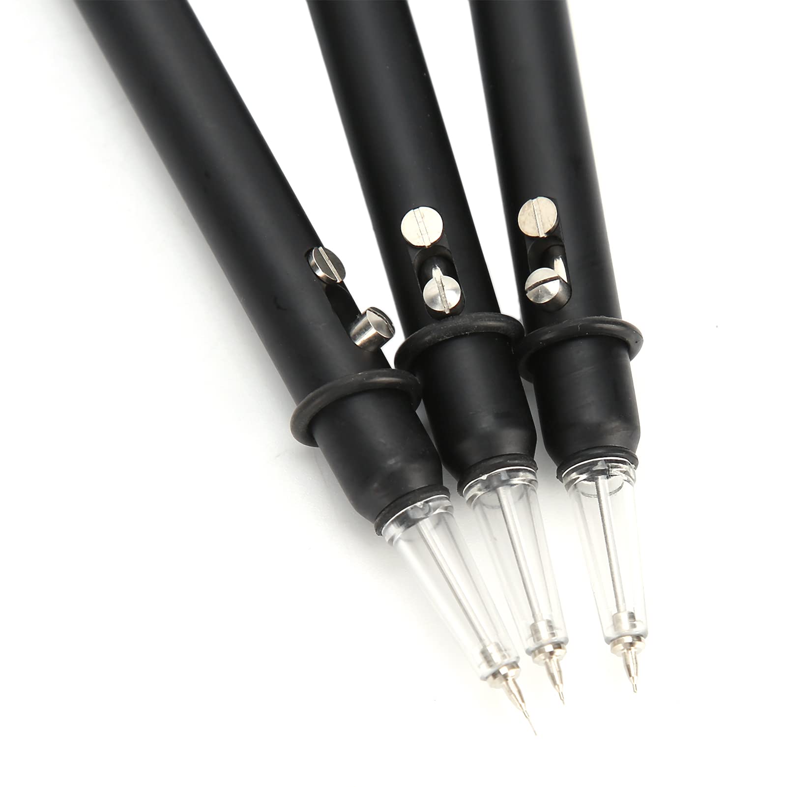 Generic Uhrenöler-Stift-Set, 3-teilig, Professionelles Präzisionswerkzeug für die Uhrenreparatur, 10,5 Cm Lang, Grün, Rot, Schwarz, Kunststoff-Ölstifte