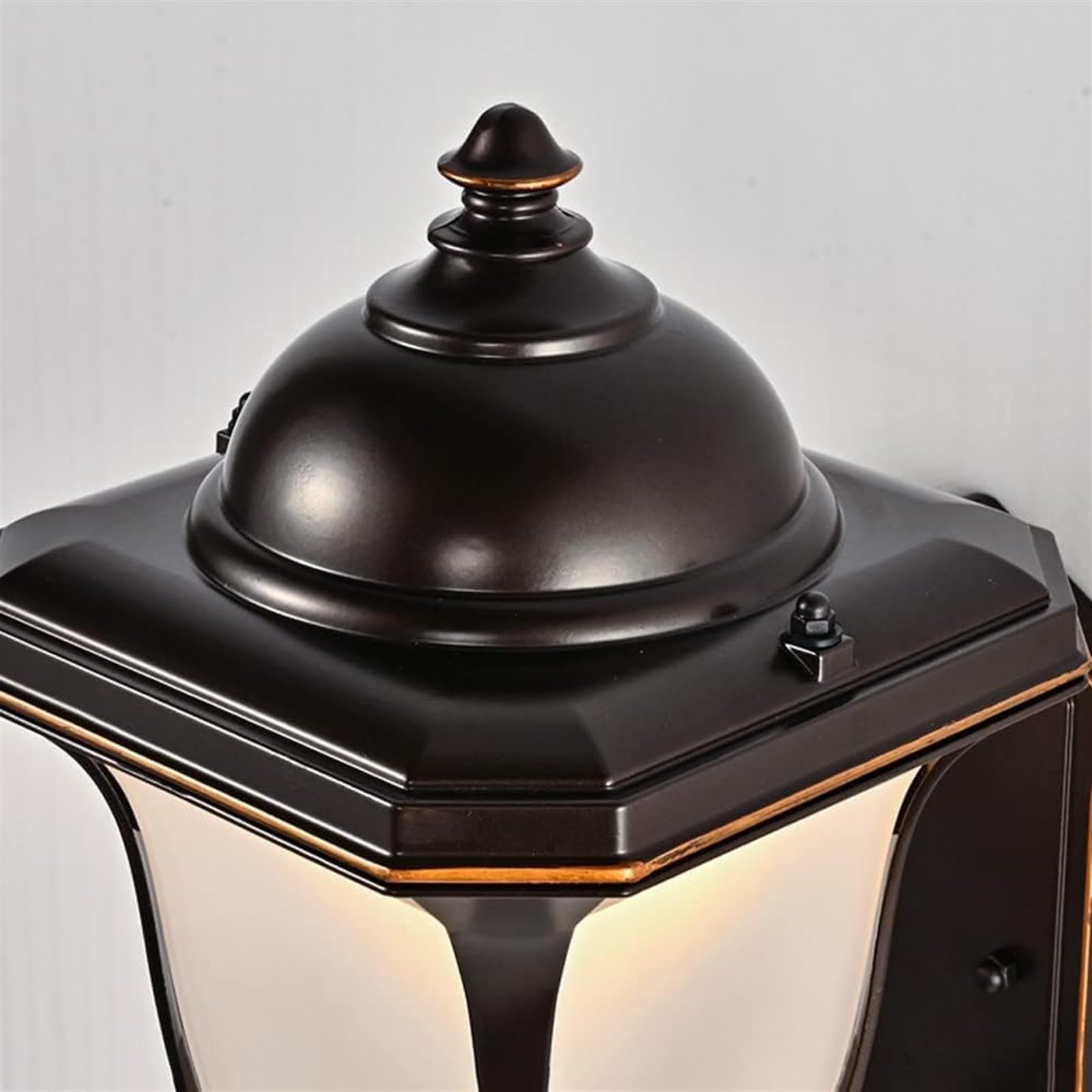 Applique Murale extérieure étanche Style rétro, Lampe Murale d'extérieur avec Abat-Jour en Verre pour Jardin, Porte d'entrée, terrasse, Garage