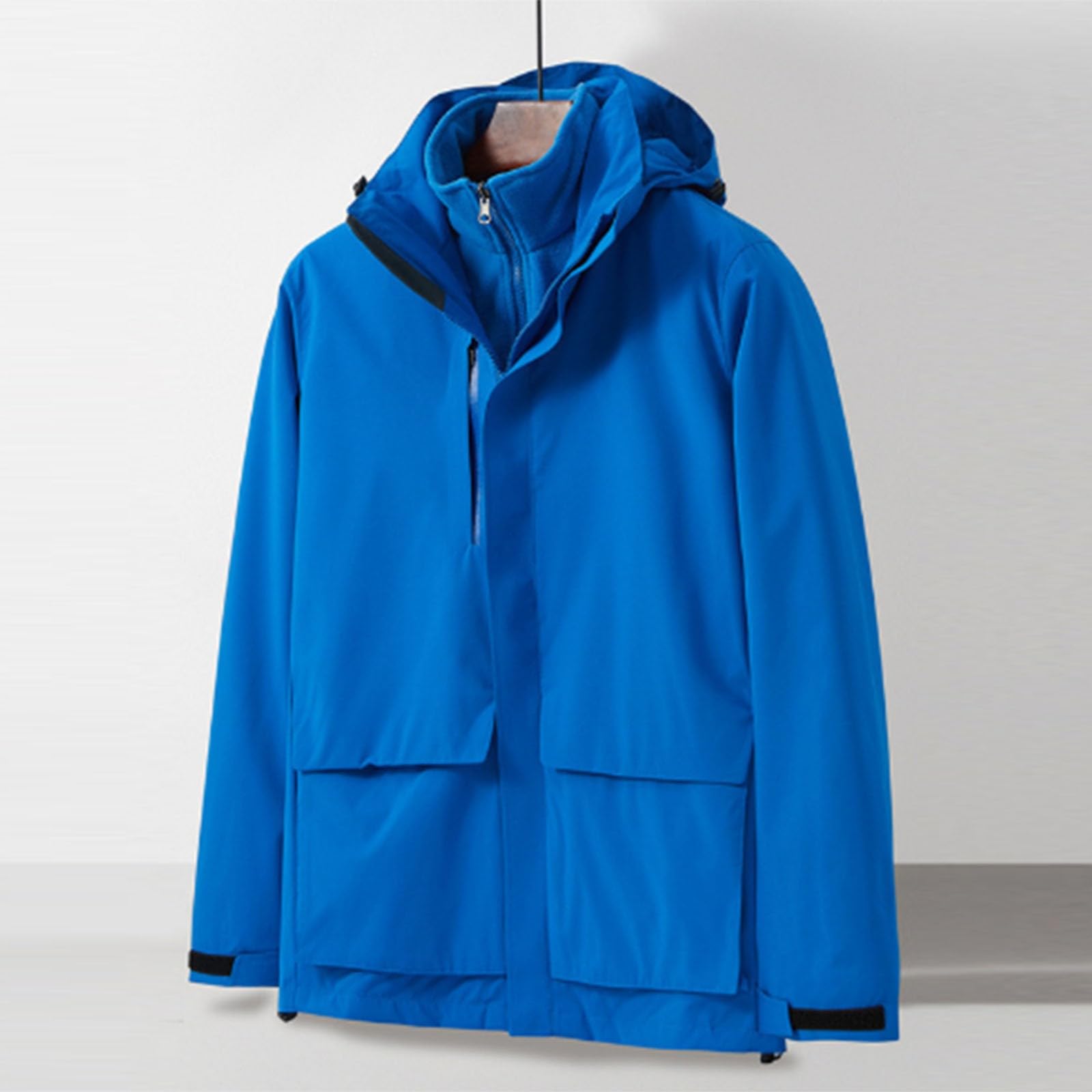 HAOLEI Giacche 3 in 1 Donna Giacca in Pile Impermeabile Inverno Abbigliamento Sportivo da Snowboard per Sci all'Aperto Abbigliamento Sportivo Antivento e Antipioggia all'Aperto con Cappuccio e Tasche
