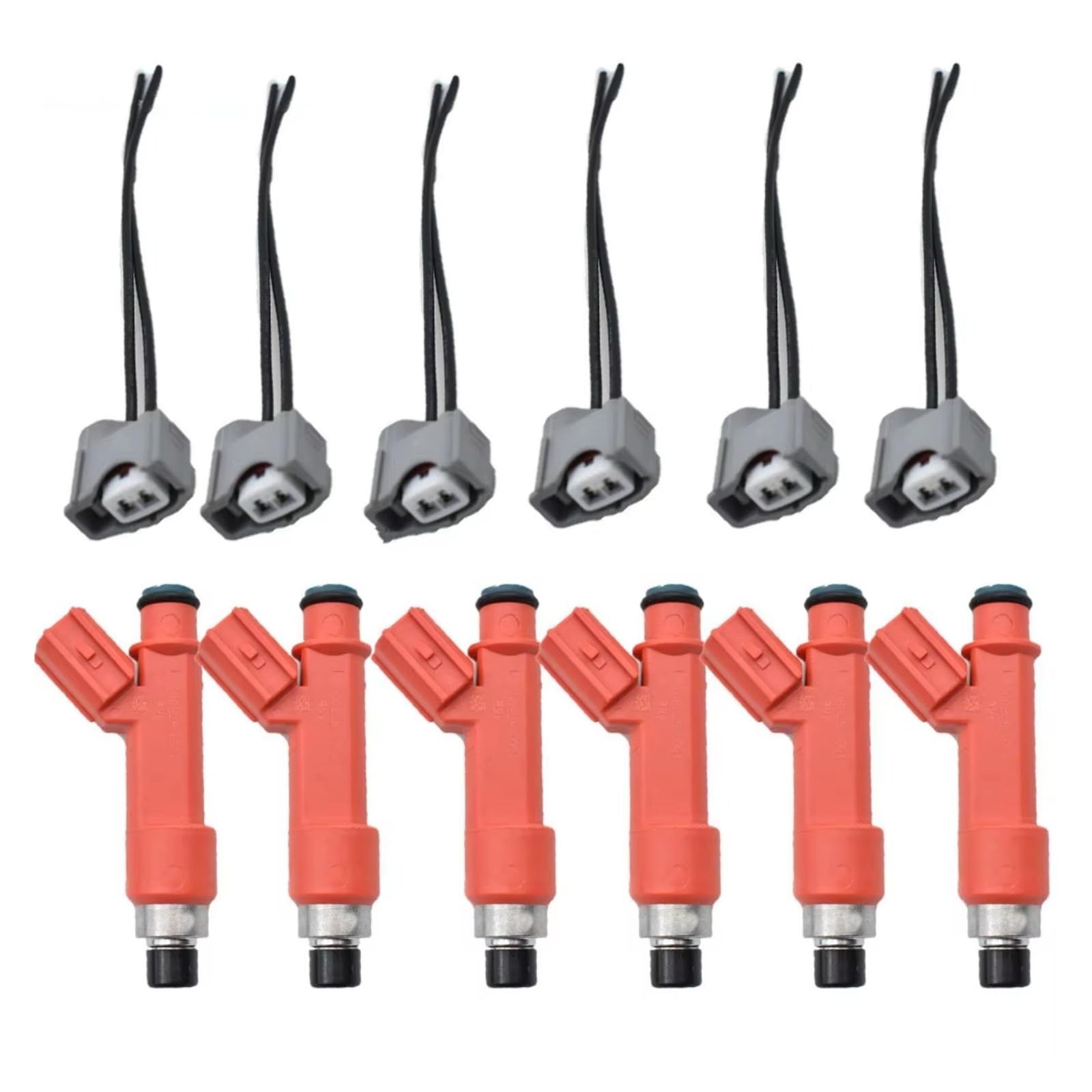 Feoosvx One Color Etrol Fuel Injectors For Toyota For Supra For 1Jzget 2Jzgte Engine Motor Fuel Injectors 1001-87F90 With Plugs E85 850Cc