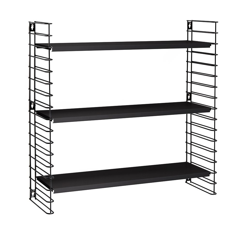 Tomado 4201385 3 Shelves Black Book Display - Book Display (700 mm, 210 mm, 680 mm, 4.39 kg)
