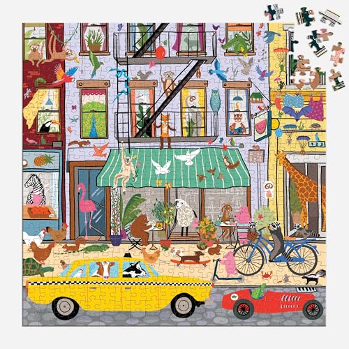 Mudpuppy's Critter City 500 Piece Family Puzzle, Bold Illustrations of Your Favorite City Animals, Provides Hours of Puzzling Fun, Perfect for Ages 8+, Puzzle Image Insert Included - Image 3