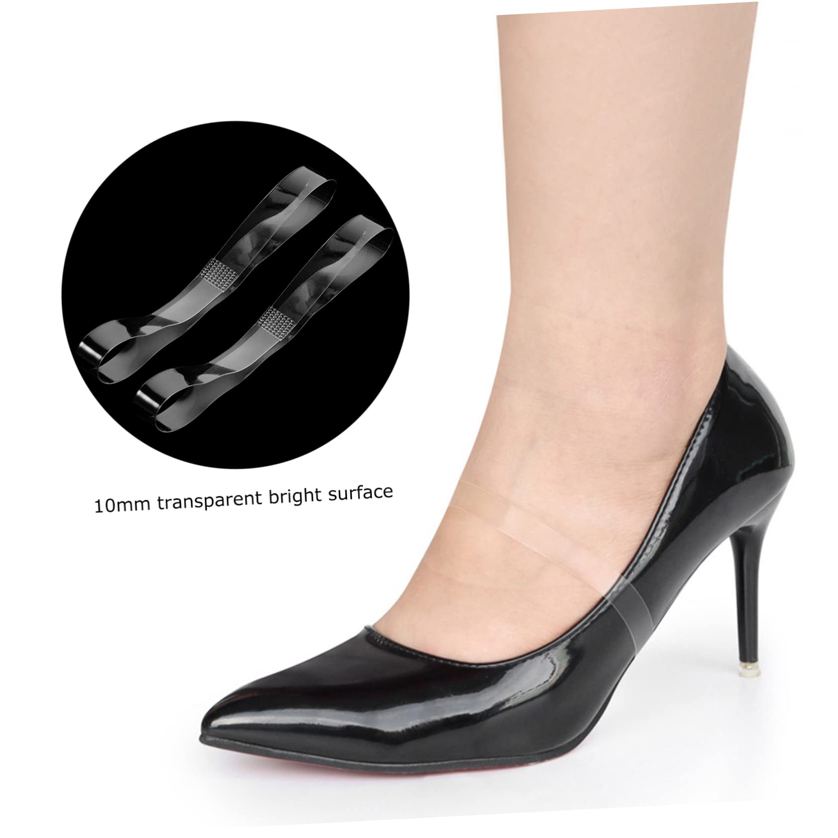 32paia Cinghie Trasparenti Per Scarpe Con Di Cinghie Elastiche Regolabili Per Fissare e Decorare Tuoi Tacchi Accessorio Femminile Pratico e Creativo