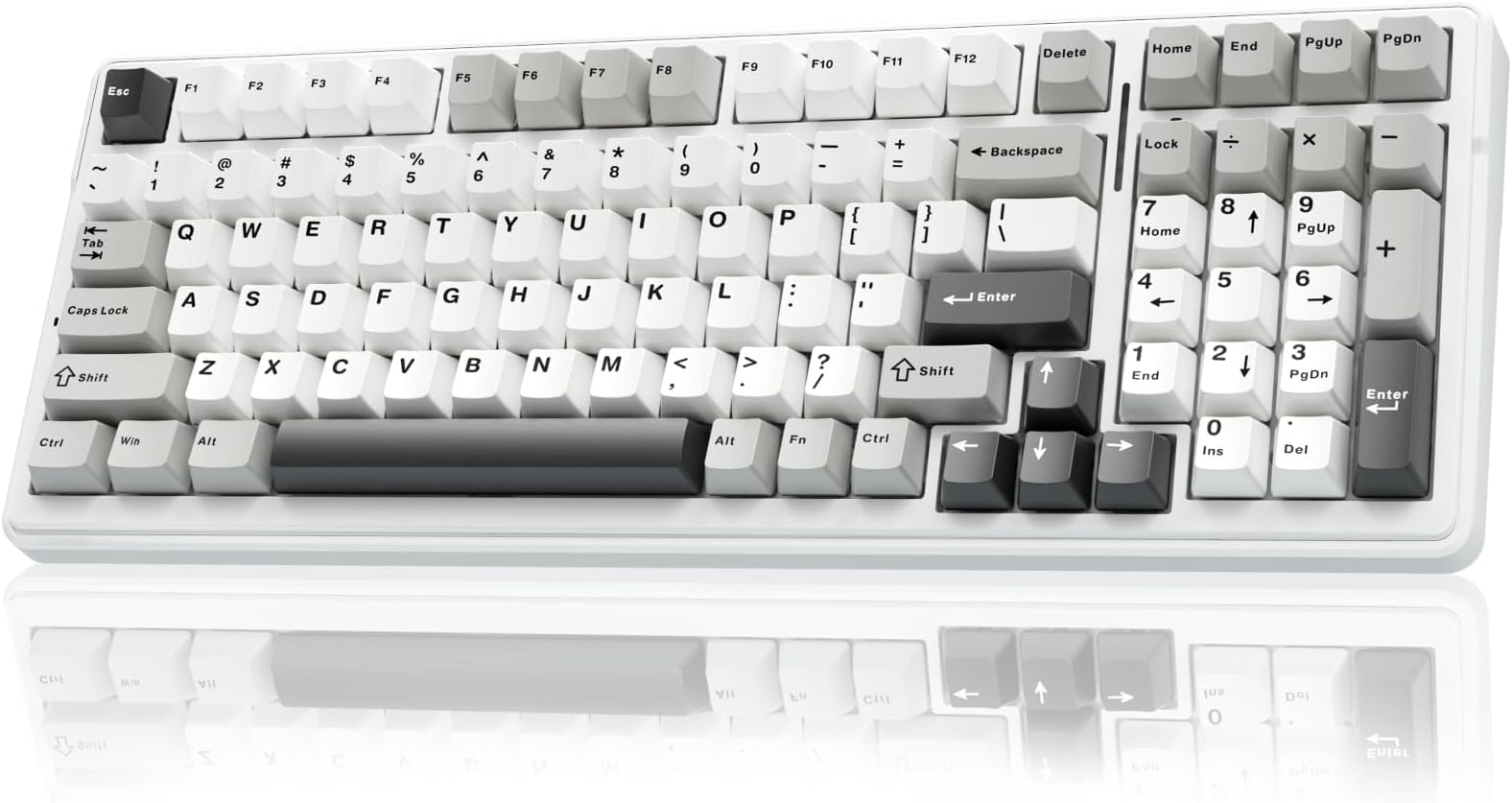 F99 Wireless Mechanical Keyboard,Tri-Mode BT5.0/2.4GHz/USB-C Hot Swappable Custom Keyboard,Pre-lubed Linear Switches,RGB Backlit Computer Gaming Keyboards for PC/Tablet/PS/Xbox