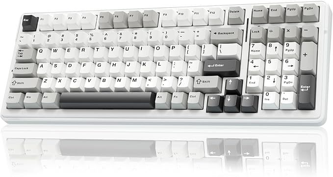 AULA F99 Wireless Mechanical Keyboard,Tri-Mode BT5.0/2.4GHz/USB-C Hot Swappable Custom Keyboard,Pre-lubed Linear Switches,RGB Backlit Computer Gaming Keyboards for PC/Tablet/PS/Xbox
