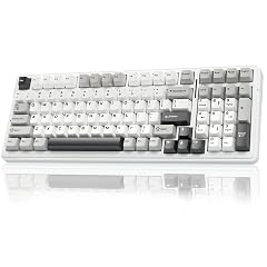 AULA F99 Wireless Mechanical Keyboard Tri-Mode BT5 0 2 4GHz USB-C Hot Swappable Custom Keyboard Pre-lubed Linear Switches