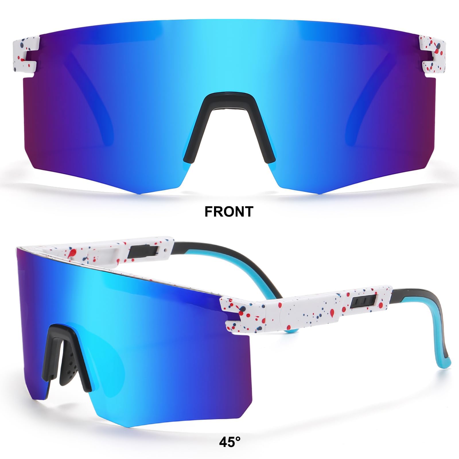Gafas de sol polarizadas de béisbol de dos tamaños para adultos y jóvenes, niños y niñas, UV400, para hombres y mujeres, gafas deportivas de ciclismo