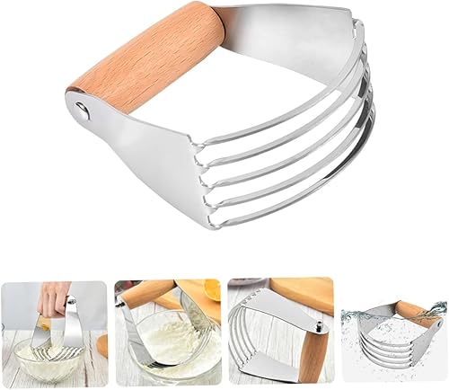 Miniatura 2 de Cortador de pastelería de acero inoxidable, licuadora de masa, herramienta de horneado manual para mezcla de masa, preparación de pastelería, mezcla