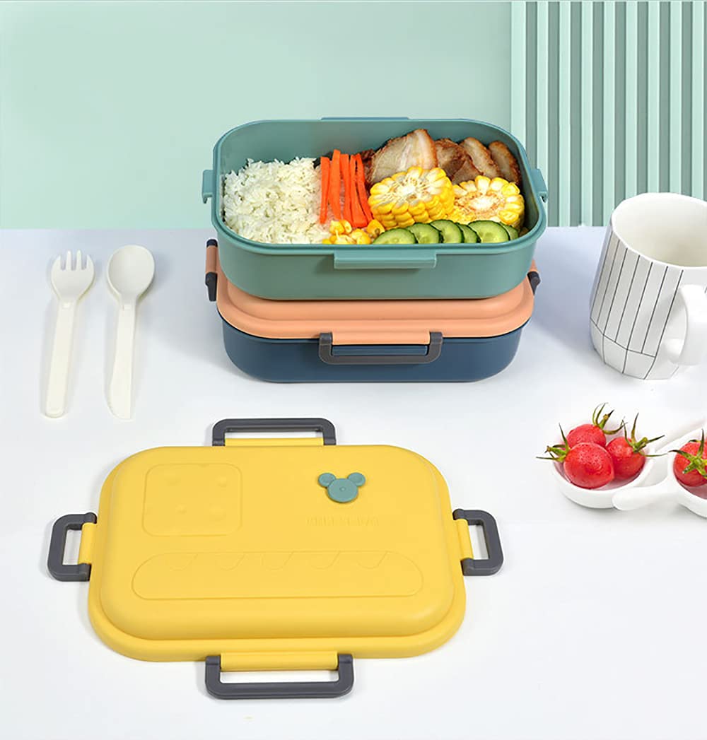 Bento Box da 3 Pezzi per Cartoni Animati, Scatola da Pranzo Creativa per Adulti E Bambini, Scomparto Singolo di Grande capacità può Essere Utilizzato nel Forno a Microonde