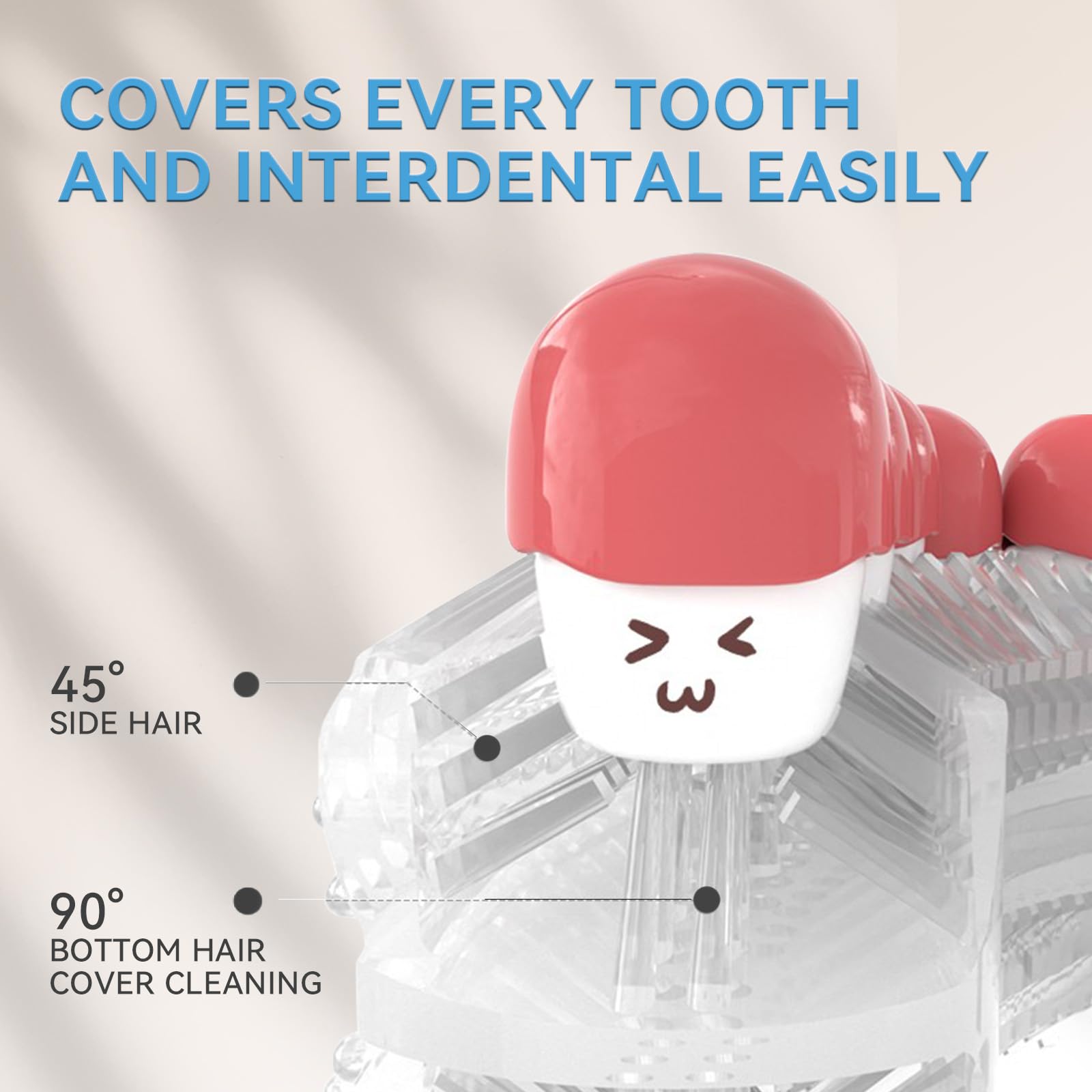 Cepillo de dientes eléctrico en forma de U para adultos, cepillo de dientes de limpieza de 360°, cepillo de dientes ultrasónico para limpiar dientes, juego de cepillo de dientes automático