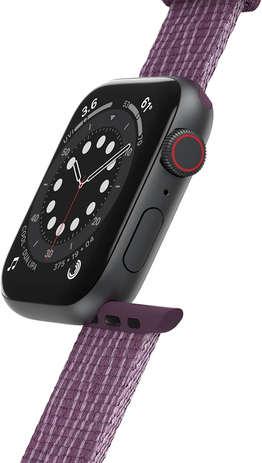 LifeProof Watch Band for Apple Watch Series 8/7/6/SE 2nd gen/SE 1st gen/5/4/3-42mm/44mm/45mm, Replacement Soft Touch Strap for Apple Watch, Sustainably made, Purple - Image 3