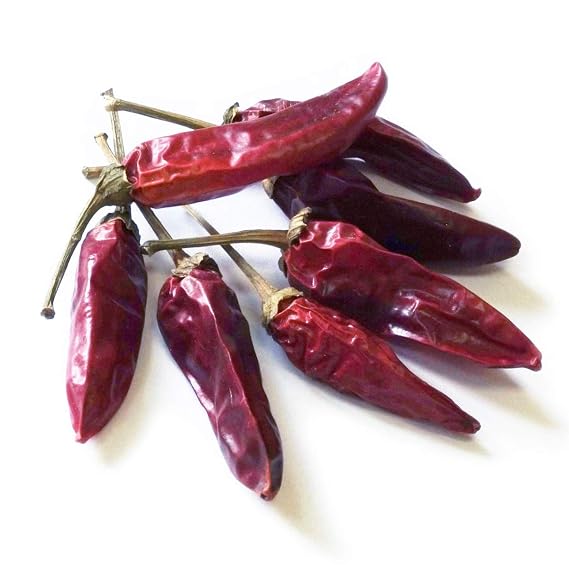 Alma Gourmet Whole Dried Calabrian Red Hot Chili Peppers Peperoncino Secco Calabrese, Authentic Italian Spicy Peppers, Imported from Italy 100 Gram | 3.5 Ounce