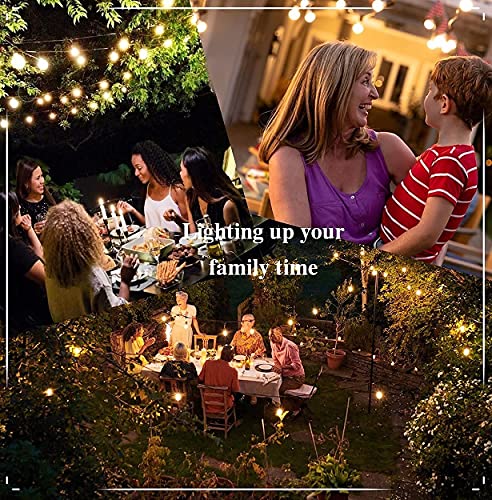 Winsaled 15 Pack S14 Led Bulbs For Outdoor String Lights,Shatterproof 2 Watt Led Bulb For Patio Lighting Bulb Replacement, 2700K Warm, Cri90+,E26 Medium Base, Ul Listed #TOP4