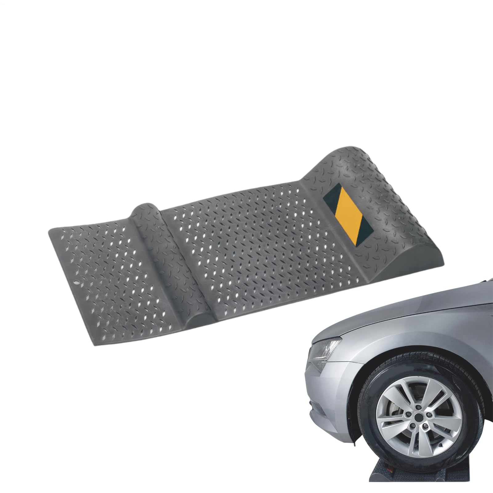 Parada de Aparcamiento para Aparcamiento de garajes, topes de estacionamiento de Coches, posicionador de neumáticos Antideslizante para Motocicleta, Carrito de Golf, Remolque, camión, Coche,