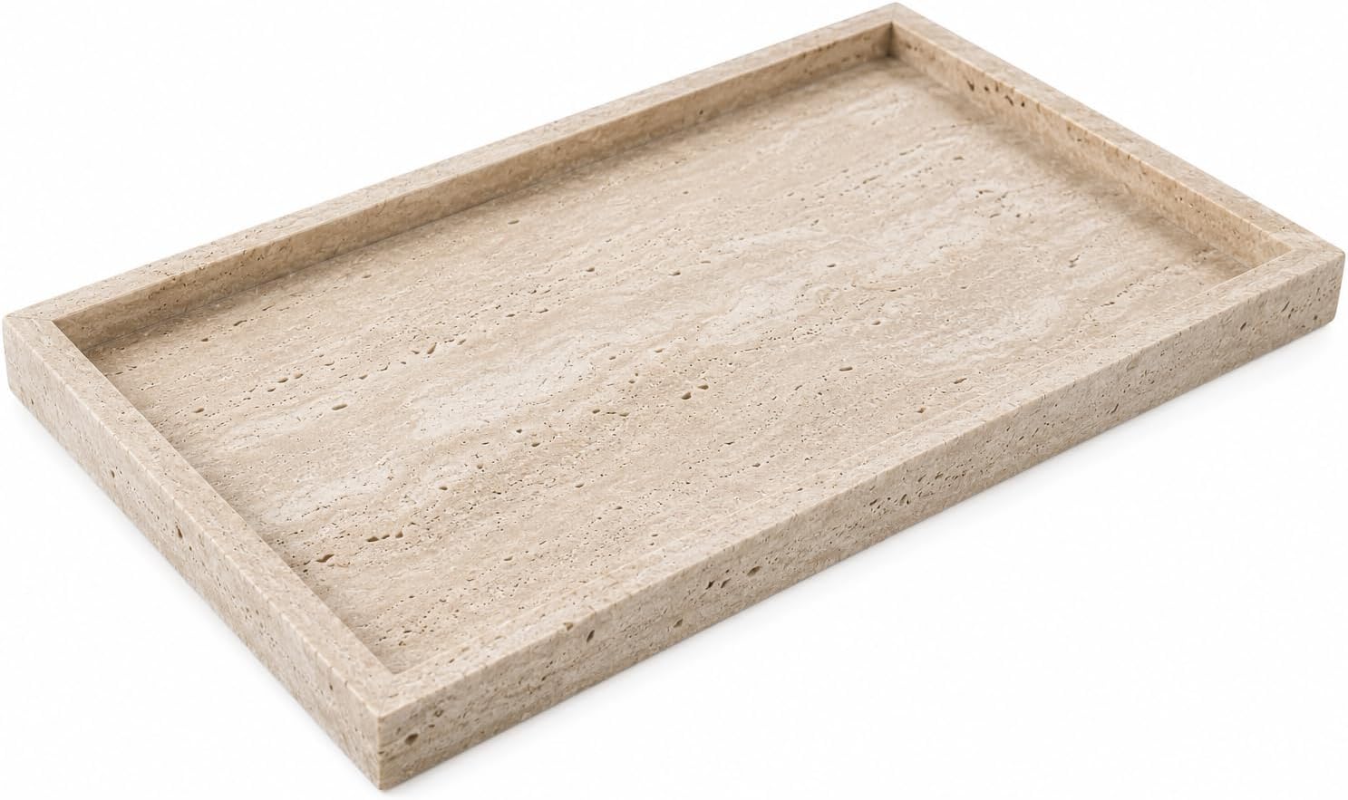 Natural Travertine Decorative Marble Tray, Vanity & Home Decor Tray