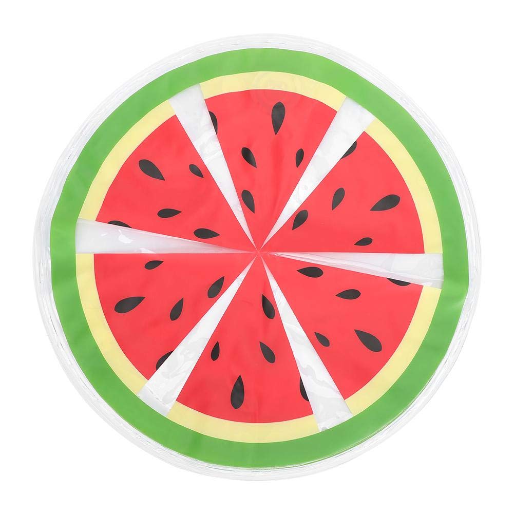TOPINCN Pet Cooling Pad Round Pattern Water Cooling Mat Cushion Round Cooler Mat Sleeping Beds for Pet to Cool Down Round Gel Cool Mat (Watermelon)