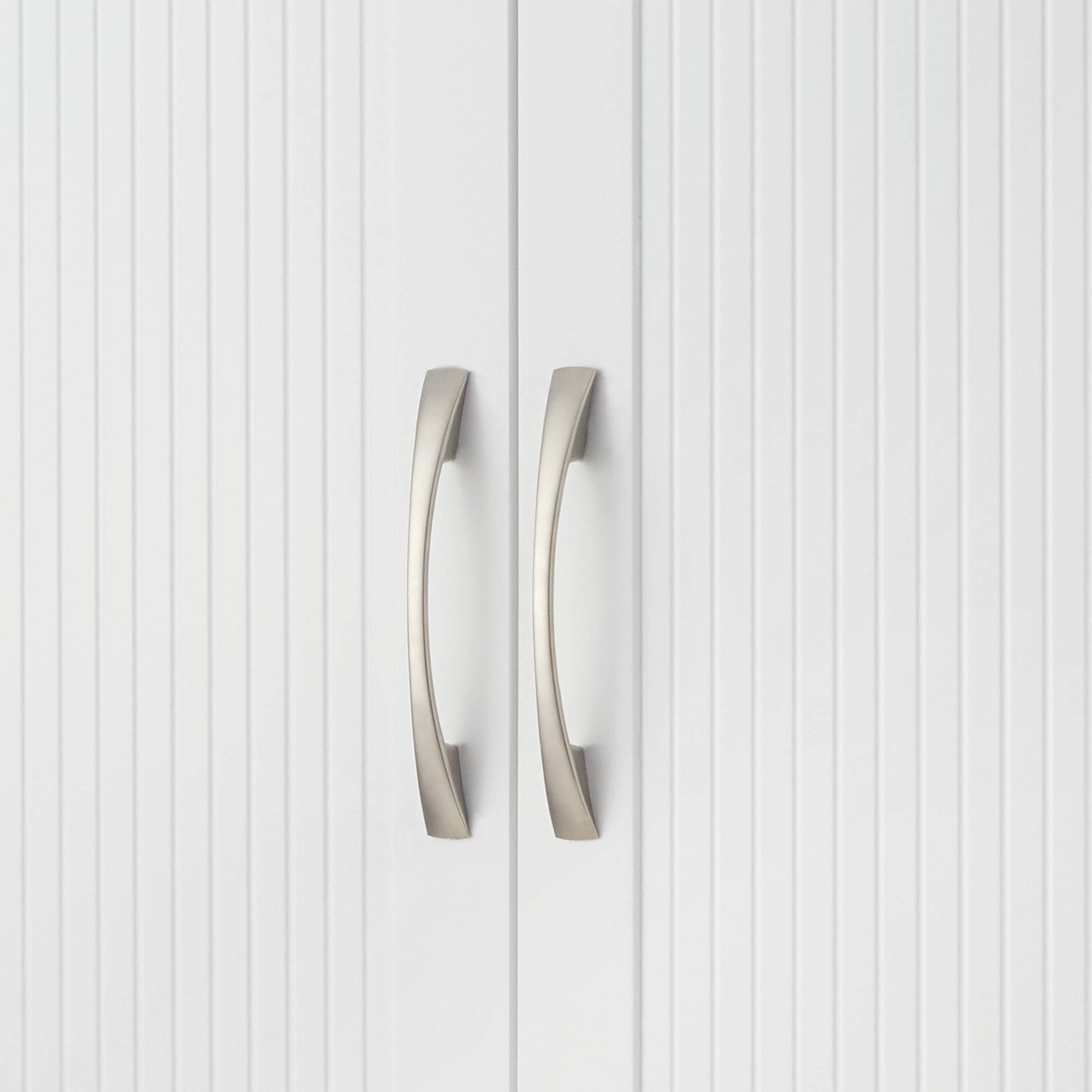 Teamson Home Elegante botiquín de Pared de baño de Madera de Moda para el hogar con estantes Ajustables Blanco EHF-F0007