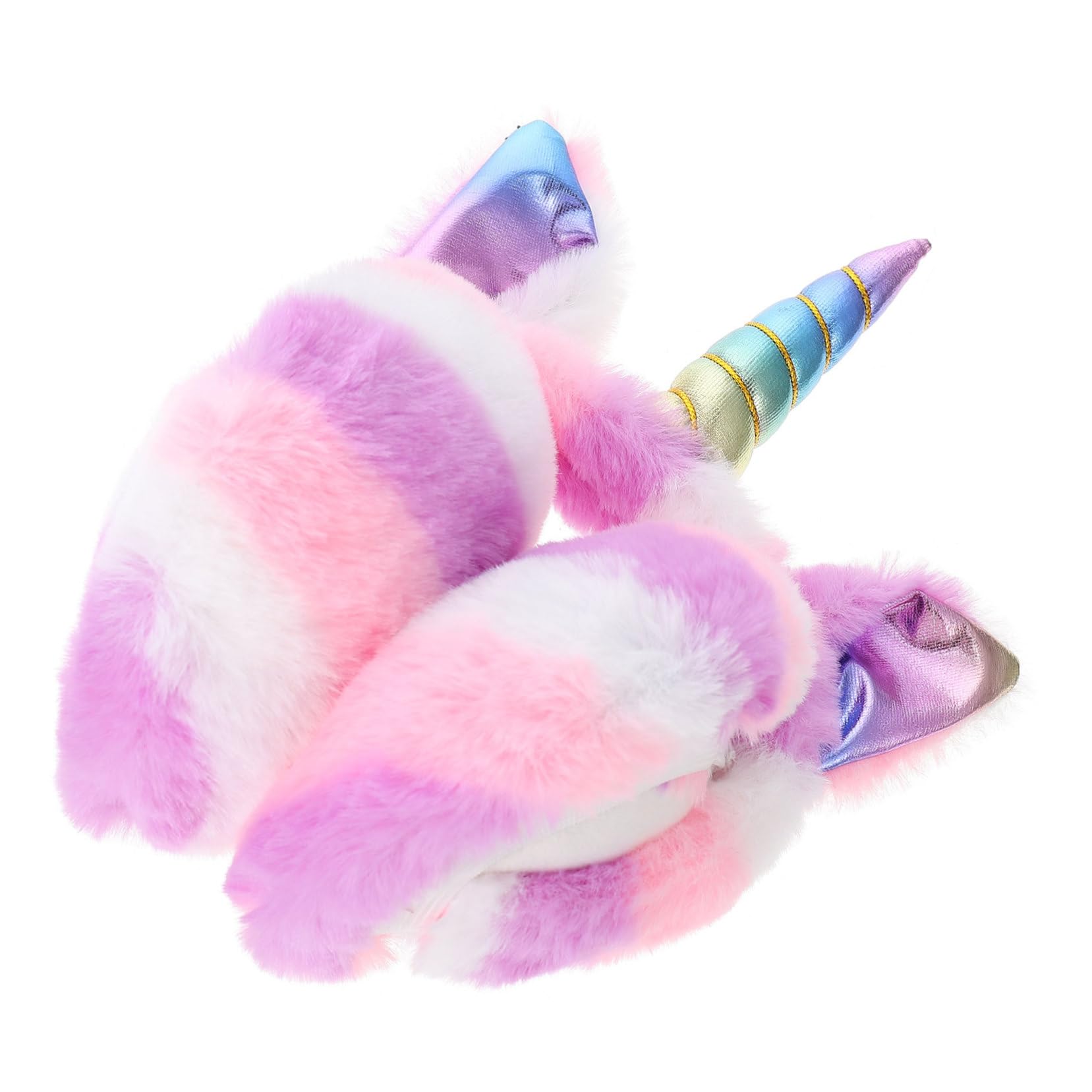 Ipetboom Unicorn Earmuffs for Boys and Girls Plush Winter Ear Muffs Earmuffs for Babies Girls Soft Warm