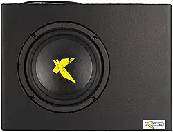 Caixa Slim Lite Amplificada, Subwoofer 8 Polegadas, 200W, Preta, 30x10x40cm, Som Automotivo, Instalação Via Fio