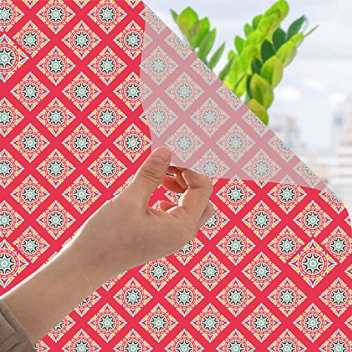 Image of CVANU Window Film Privacy Heat-UV Protection Self-Adhesive Window Glass Film Viny Sheet Multicolor Size(23inch X 75inch) C170