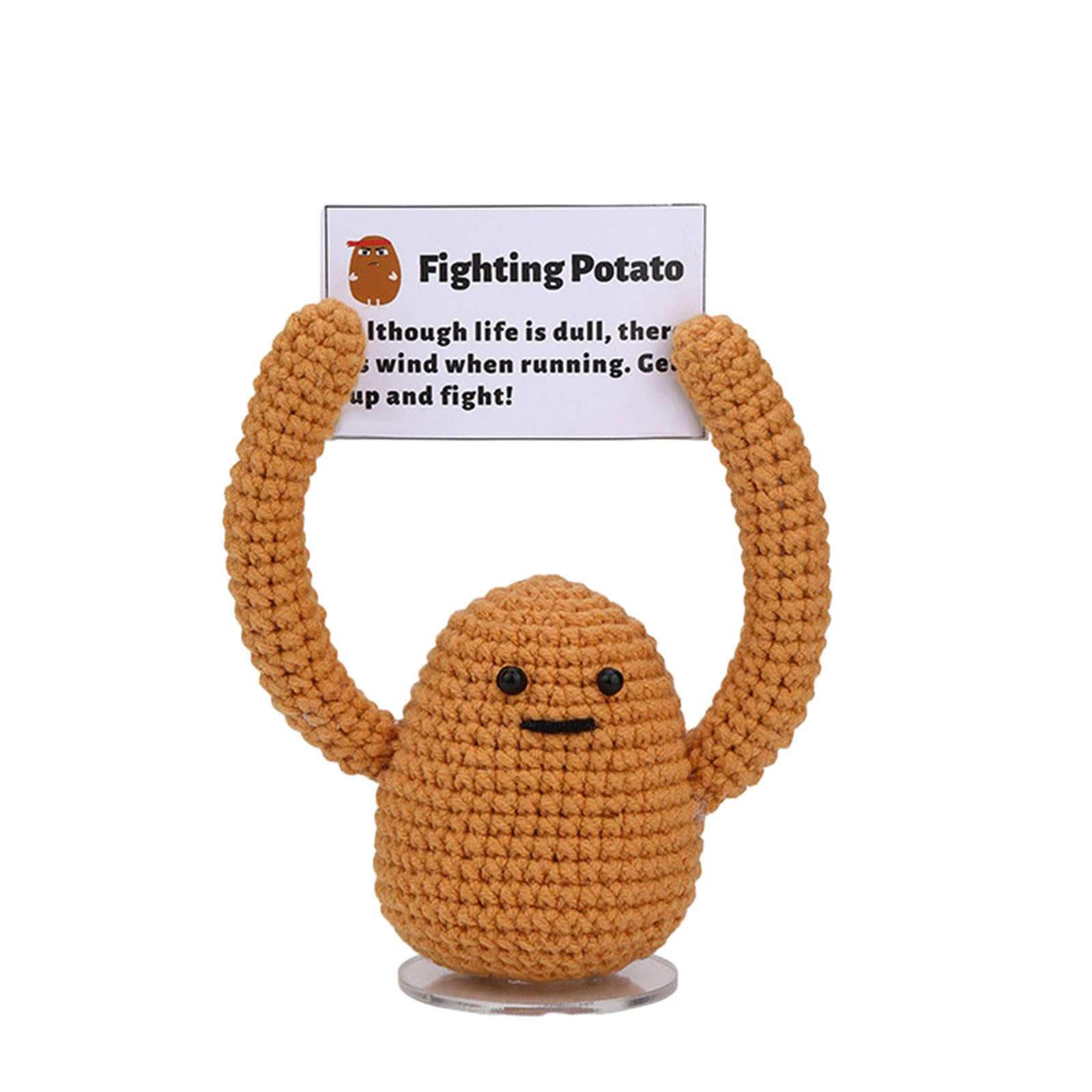 Msioytog Potato With Sign And Plant Crochet Kits Beginners Crochet Kits Animal Yarn Set With Hooks & Threaders For Beginners Plant Yarn Set Animal For Kids