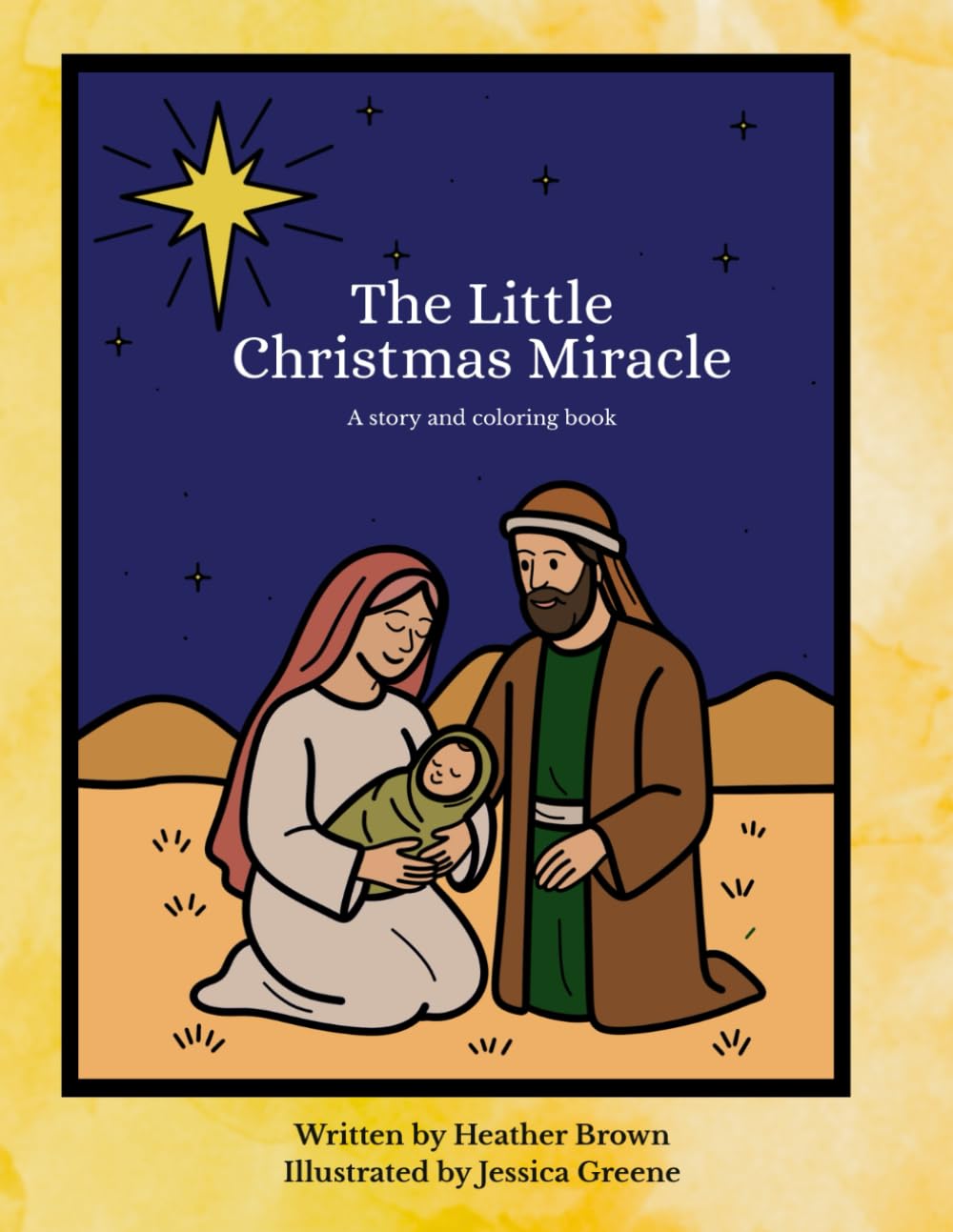 The Little Christmas Miracle story and coloring book