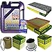 Produktbild QR-PARTS 69382033 Filter Set Inspektionspaket 5 Liter Motoröl Leichtlauf High Tech 5W-40 MANN-FILTER Innenraumfilter Kraftstofffilter Luftfilter Ölfilter