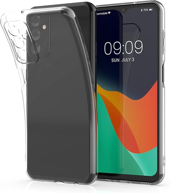 kwmobile Case Compatible with Samsung Galaxy M13 - Clear Case Soft Slim Flexible Protective TPU Phone Cover - Transparent