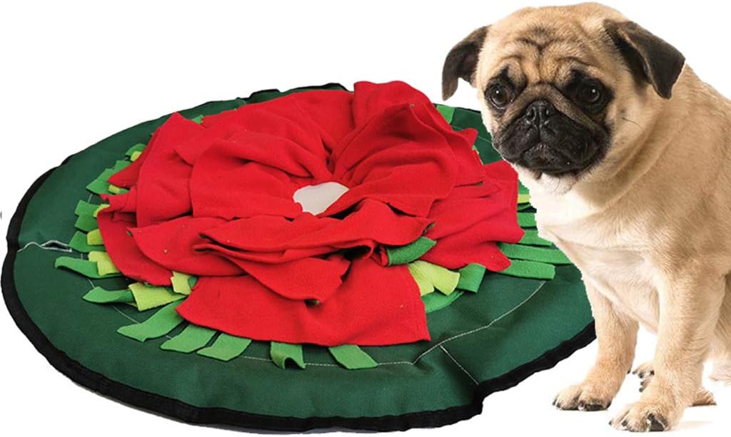 Dog Treat Dispensing Snuffle Toy Stuffed Chew for Puppy Teething Soft Plush Blanket for Small Dogs