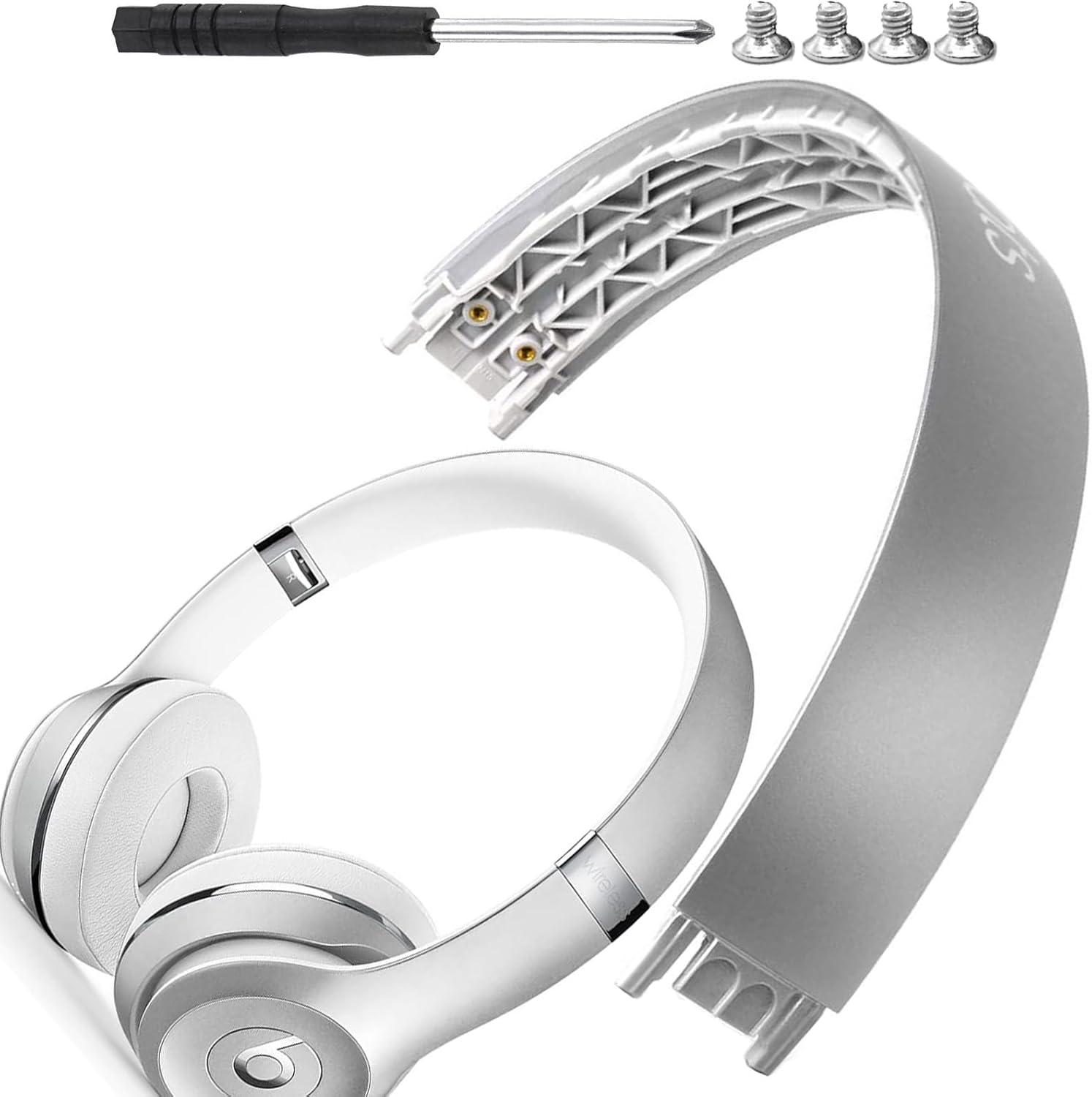 Solo 3 Headband Replacement Parts Solo3 Headband Original Top Arch Band Accessories Repair Kit Compatible with Solo3 Headphones. (Club Yellow)
