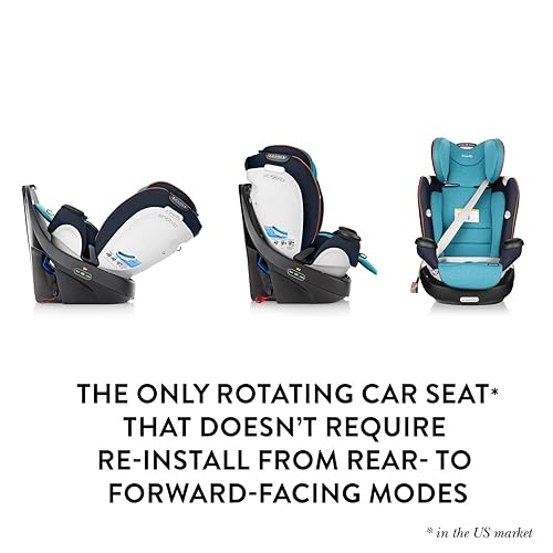 Miniatura 3 de Evenflo Gold Revolve360 - Asiento giratorio todo en 1 asiento giratorio de automóvil asiento giratorio para todas las edades modo de asiento de