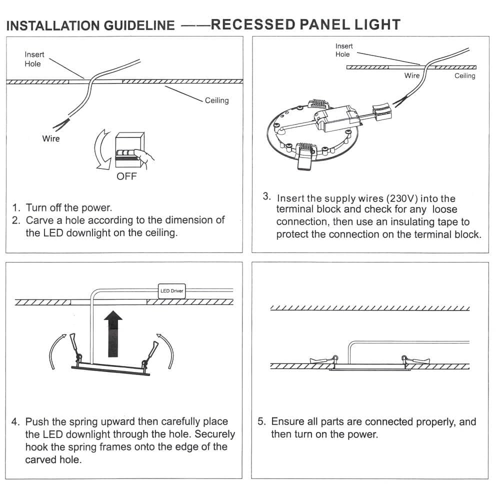 FactorLED Pack x2 Downlight LED Techo Empotrable Circular Slim 24cm 26W (260W), Panel Redondo Empotrado, Placa Extraplana, Luz Seleccionable 2700K-4000K-5700K (CCT) (2, Ø240mm)