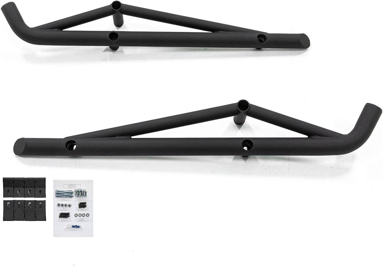 SuperATV Nerf Bars Tree Kickers Rock Sliders for 2018+ Textron Wildcat XX / Tracker XTR1000 | Constructed of 1.75” Heavy-Duty Steel DOM Tubing | Powder-Coat Finish | Hardware Included