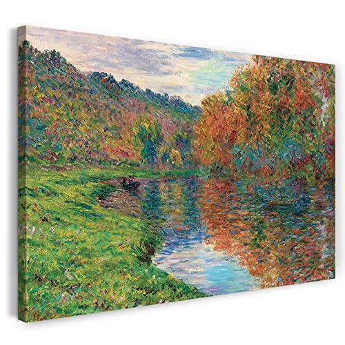 Printed Paintings Impresión sobre Lienzo (60x40cm): Claude Monet   El Brazo de Jeufosse, otoño.