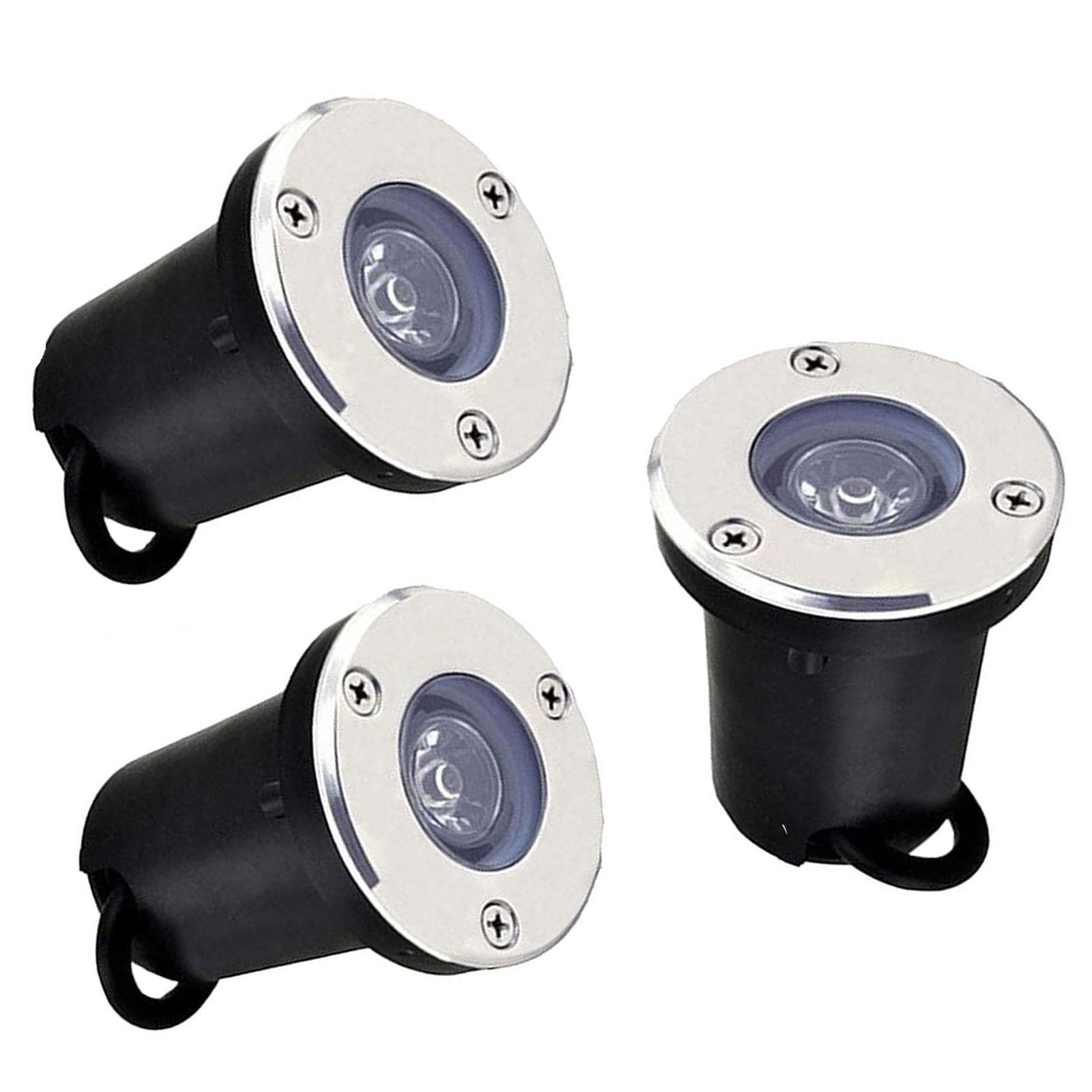 3 sztuk Reflektor Światła Podłogowe - Reflektory LED, Wodoodporna Underground Lampa IP65, LED Reflektor Na Zewnątrz, Na Podjazd Dekoracji Oświetleniowej ( Kolor : RGB