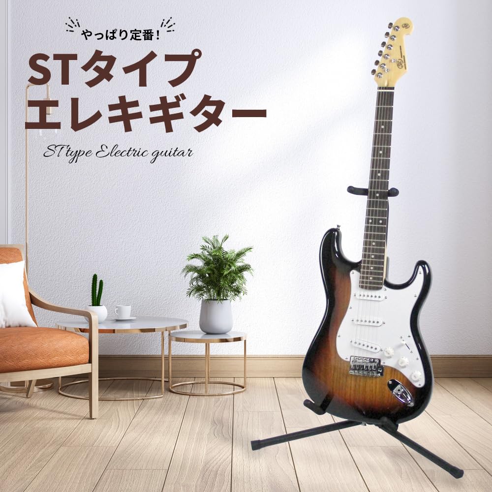 Amazon.co.jp: SX (エスエックス) エレキギター STタイプ ED1 BK