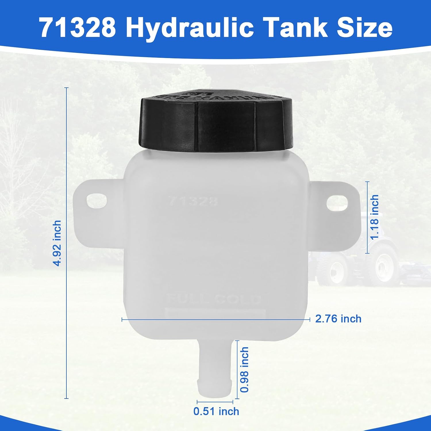 Lawnmower Hydraulic Fluid Expansion Tank Replacement for Bad Boy, Zt Elite and Maverick 067-8090-00